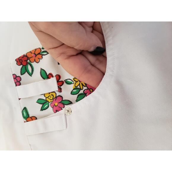 Floral 2 Piece Set Floral Sleeveless Button Top & High Waist Shorts sz 14 Girls - Picture 12 of 16